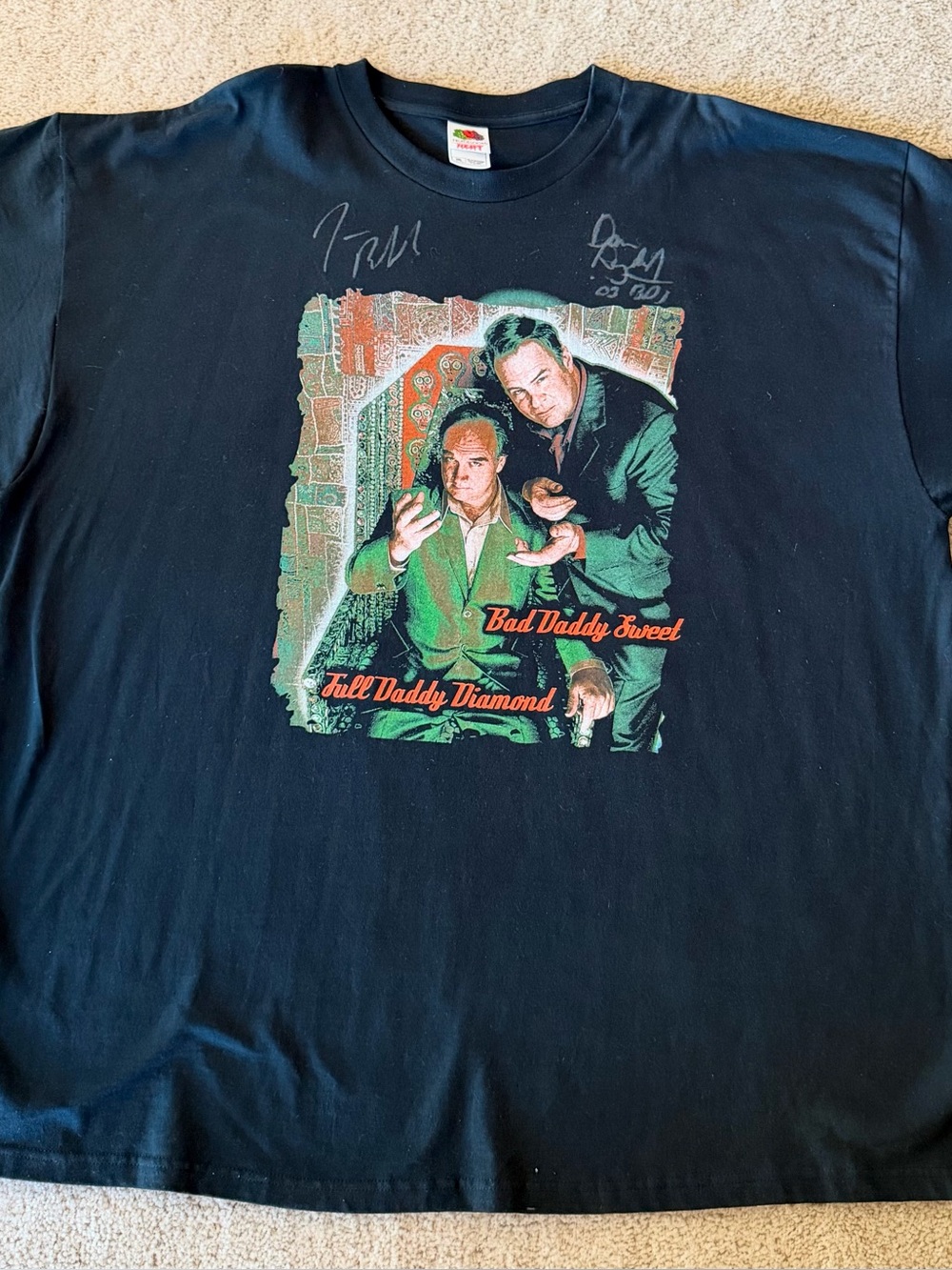 Signed 2003 Have Love Will Travel Revue- Ackroyd & Belushi Men’s S/S Tee-3XL-Blk